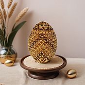 Сувениры и подарки handmade. Livemaster - original item Amber Easter egg from beads. Handmade.