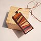Pendant made of precious wood Dawn decoration of wood boho. Pendants. Wooden combs inlay Hanto&Dokimo. My Livemaster. Фото №5
