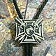Knight's Cross bolo tie in silver, Ties, Saratov,  Фото №1