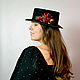 Felt boater with flowers. Hats1. Novozhilova Hats. My Livemaster. Фото №6