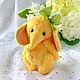 Солнечный слоник (6 см). Тедди Зверята. teddy_and_toys. Ярмарка Мастеров.  Фото №6
