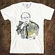 T-shirt cotton 'Joseph Brodsky', T-shirts and undershirts for men, Moscow,  Фото №1
