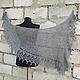Scarf Fichu Bacchus Delicate Shawl Knitting Caterina Light Grey, Shawls, Tula,  Фото №1