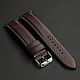 Заказать Темно - коричневый ремешок для часов из кожи Horween. TKACHCRAFT | Изделия из кожи. Ярмарка Мастеров. . Ремешок для часов Фото №3