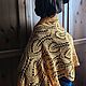 Большой жёлтый шерстяной ажурный шарф, палантин. Шарфы. IRINA GRUDKINA Handmade Knitwear. Ярмарка Мастеров.  Фото №14