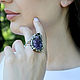 925 Sterling Silver Ring with Untreated Amethyst IV0088. Rings. Sunny Silver. Online shopping on My Livemaster.  Фото №2