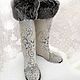 Order Wedding boots Winter wedding. wool gifts. Livemaster. . Bridal Felted Boots Фото №3