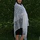 Order 45 gossamer shawl Feather charm, accessories, shawl. Nadegda , pukhovyy platok. Livemaster. . Shawls1 Фото №3