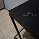 Кофейный столик лофт X black. Столы. SLIVA wood deco. Ярмарка Мастеров.  Фото №4