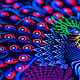Psychedelic light-painting Ganesh. Subculture Attributes. Fractalika. My Livemaster. Фото №4
