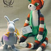 Куклы и игрушки handmade. Livemaster - original item Knitted toy Cat Findus. Handmade.