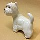 West Highland White Terrier porcelain figurine. Figurines. Veselyj farfor. My Livemaster. Фото №4