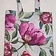Exclusive! Сумка - шоппер FLOWER COL. MAUVE, hand made, Сумка-шоппер, Пушкино,  Фото №1