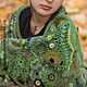 Crochet shawl "Green Forest" openwork freeform, Shawls, Moscow,  Фото №1