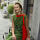 dresses: Green-carrot shopper dress. Dresses. Алена Тимофеева (indeeza). Online shopping on My Livemaster.  Фото №2