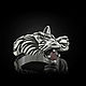 Кольцо "Лисичка" из серебра 925 с гранатом. Кольца. FANTASY JEWELS. Ярмарка Мастеров.  Фото №5