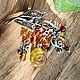 Amber. Brooch 'Underwater garden' amber Melchior. Brooches. Frollena II. Natural Baltic amber. My Livemaster. Фото №6