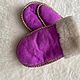 Sheepskin mittens for children lilac 16cm volume. Childrens mittens. Warm gift. Online shopping on My Livemaster.  Фото №2