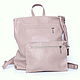 Urban Leather Backpack Pink Medium Casual Leather, Backpacks, Moscow,  Фото №1
