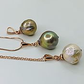 Украшения handmade. Livemaster - original item Pendant with natural large Edison pearls. Handmade.