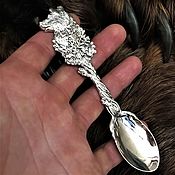 Посуда handmade. Livemaster - original item Spoon with bear. Handmade.