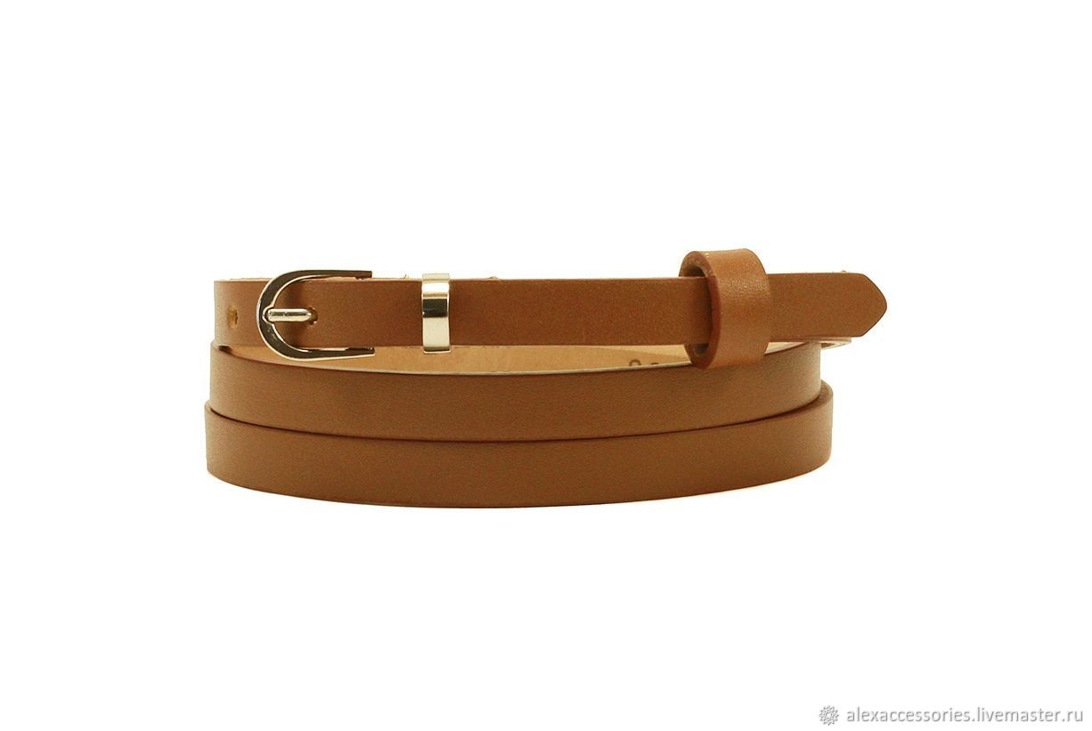 Leather light brown belt, Straps, Moscow,  Фото №1