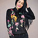 Jacket with hand embroidery 'Princess-bird' elegant jacket, Suit Jackets, Vinnitsa,  Фото №1