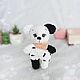 Плюшевая игрушка собака. Амигуруми куклы и игрушки. Little knit toys (littleknittoys). Интернет-магазин Ярмарка Мастеров.  Фото №2