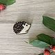 Заказать  Вышитая брошь Ежик. BerryBrooch. Ярмарка Мастеров. . Брошь-булавка Фото №3