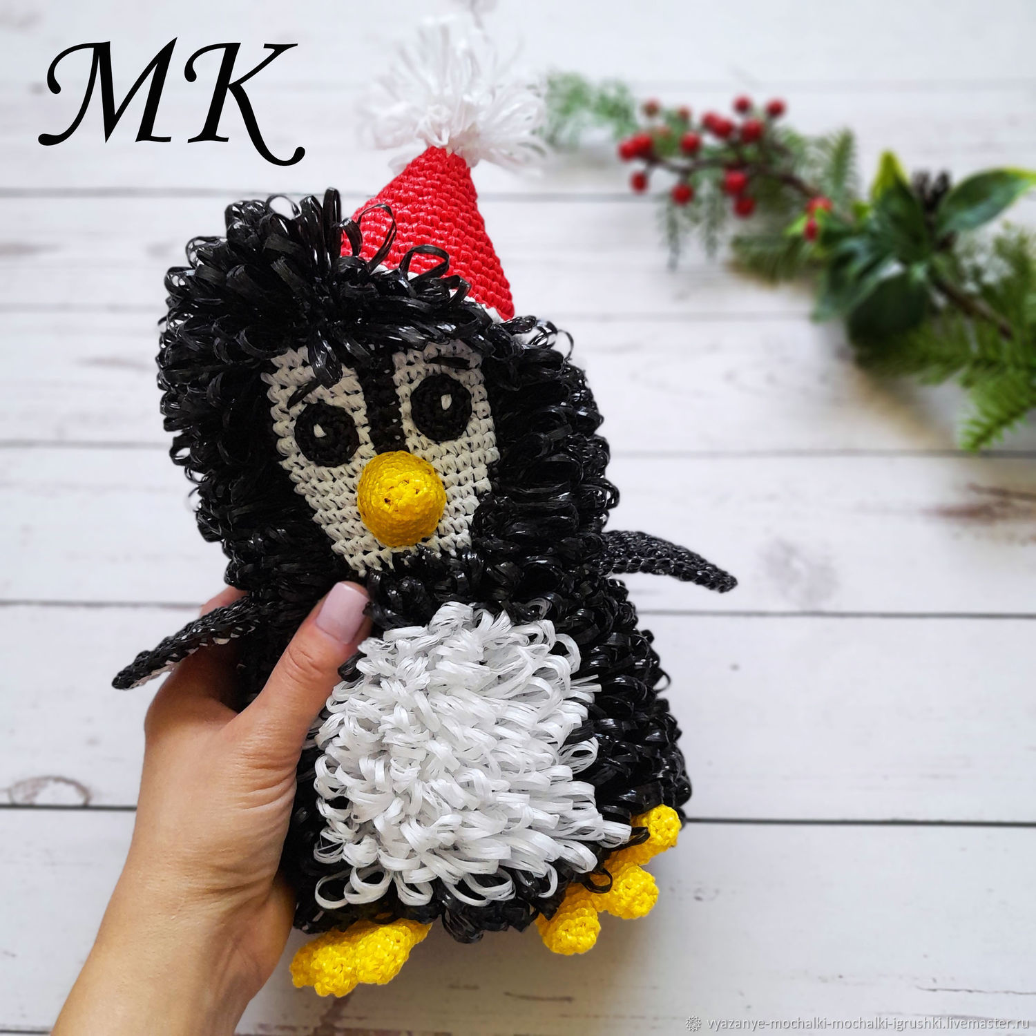 Мастер-класс: Мочалка-игрушка "Пингвинёнок" в интернет-магазине Ярмарка ...
