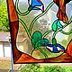 Винтаж: Красивый большой витраж. Предметы интерьера винтажные. Антикварный чердачок Эссена. Ярмарка Мастеров.  Фото №5