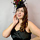 Hat with a veil ' Roses'. Hats1. Novozhilova Hats. My Livemaster. Фото №6