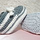 Baby booties crocheted from mohair yarn, Babys bootees, Moscow,  Фото №1