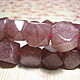 Strawberry quartz large beads 16h14 mm. Beads1. Elena (luxury-fittings). Online shopping on My Livemaster.  Фото №2