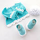 Sweater for girls knitted children's turquoise (1-4 months). Sweatshirts for children. babyshop. My Livemaster. Фото №4