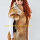 Fur vest "Baroque Gold"hand painted. Vests. Exclusive clothes Dneproart (dneproart). My Livemaster. Фото №5