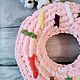 Подушка пончик клубничный. Подушки. Judiff . Different things by Julia. Интернет-магазин Ярмарка Мастеров.  Фото №2