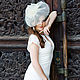 Wedding hat with a brim. Color ivory. Hats1. Exclusive HATS. LANA ANISIMOVA.. My Livemaster. Фото №6