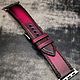 Ремешок Apple Watch "Fuchsia tint". Ремешок для часов. IriniCinturini (ремешки на часы,ремни). Ярмарка Мастеров.  Фото №5
