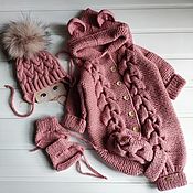 Одежда детская handmade. Livemaster - original item knitted baby jumpsuit. Handmade.