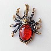 Украшения handmade. Livemaster - original item Spider Pendant Amulet Good Luck Charm on a cord. Handmade.