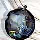 The pendant painting on the stone with the artist ' will Draw a thin brush... ', Pendants, Moscow,  Фото №1