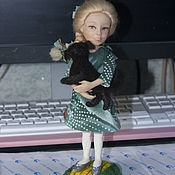 Куклы и игрушки handmade. Livemaster - original item Ellie doll with Toto on the yellow brick path. Handmade.