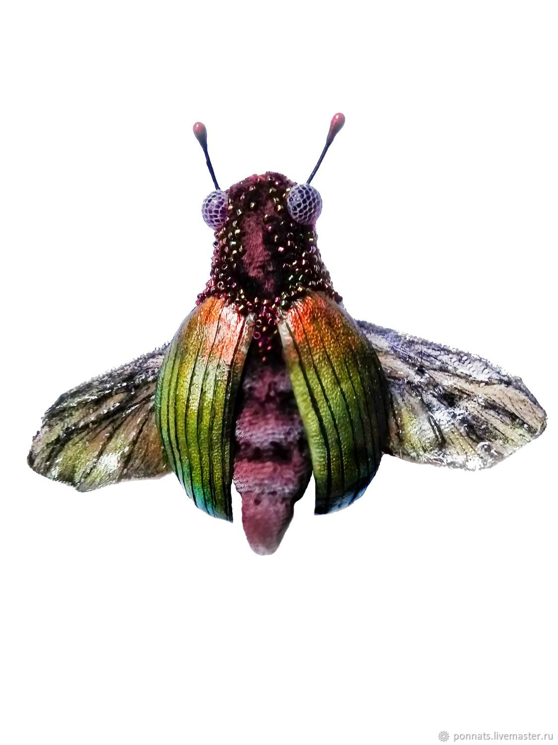 Brooch-pin 'Fantasy beetle', Brooches, Nikolaev,  Фото №1