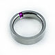 Titanium ring with a band of stones. Rings. asgdesign. My Livemaster. Фото №4