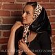 Заказать Косынка Платок из эко-кожи «Black Питон». KUDESNITSA Designer Accessories. Ярмарка Мастеров. . Косынки Фото №3