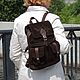 Backpack female suede brown Chocolate velvet Mod R12p-222, Backpacks, St. Petersburg,  Фото №1