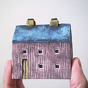 Керамический деревенский домик, маленький домик