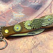 Сувениры и подарки handmade. Livemaster - original item Folding penknife steampunk
