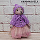 Lilac Teddy bear Amethyst from the collection of the Natural stones. Teddy Bears. Fairy dolls, toys, notebooks.... Online shopping on My Livemaster.  Фото №2